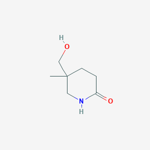 5-(Hydroxymethyl)-5-methylpiperidin-2-one