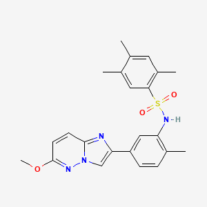 molecular formula C23H24N4O3S B2550868 N-(5-(6-甲氧基咪唑并[1,2-b]哒嗪-2-基)-2-甲基苯基)-2,4,5-三甲基苯磺酰胺 CAS No. 946290-74-0