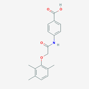 molecular formula C18H19NO4 B255088 4-{[(2,3,6-Trimethylphenoxy)acetyl]amino}benzoic acid 