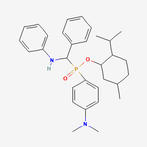 5-Methyl-2-(propan-2-yl)cyclohexyl [4-(dimethylamino)phenyl][phenyl(phenylamino)methyl]phosphinate