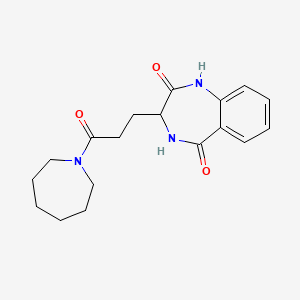 3-(3-(azepan-1-yl)-3-oxopropyl)-3,4-dihydro-1H-benzo[e][1,4]diazepine-2,5-dione