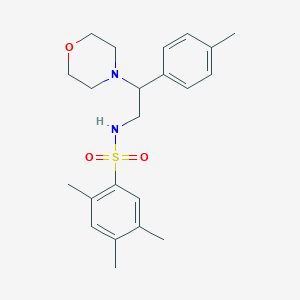 molecular formula C22H30N2O3S B2550926 2,4,5-trimethyl-N-(2-morpholino-2-(p-tolyl)ethyl)benzenesulfonamide CAS No. 920213-22-5