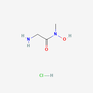 molecular formula C3H9ClN2O2 B2550928 2-amino-N-hydroxy-N-methylacetamide hydrochloride CAS No. 3079-69-4