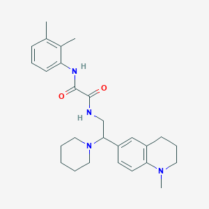 molecular formula C27H36N4O2 B2550937 N1-(2,3-dimethylphenyl)-N2-(2-(1-methyl-1,2,3,4-tetrahydroquinolin-6-yl)-2-(piperidin-1-yl)ethyl)oxalamide CAS No. 921903-05-1