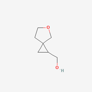 molecular formula C7H12O2 B2550953 5-Oxaspiro[2.4]heptan-1-ylmethanol CAS No. 1536181-23-3