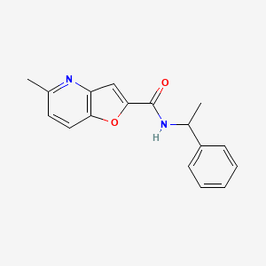 molecular formula C17H16N2O2 B2550955 5-甲基-N-(1-苯乙基)呋喃[3,2-b]吡啶-2-甲酰胺 CAS No. 942005-14-3
