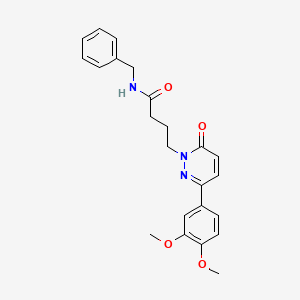 molecular formula C23H25N3O4 B2550964 N-benzyl-4-(3-(3,4-dimethoxyphenyl)-6-oxopyridazin-1(6H)-yl)butanamide CAS No. 953186-97-5