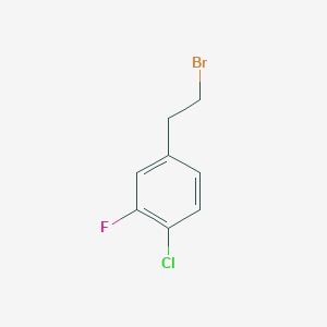 molecular formula C8H7BrClF B2550976 4-(2-Bromoethyl)-1-chloro-2-fluorobenzene CAS No. 1260790-89-3