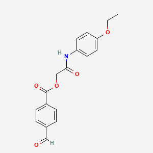 molecular formula C18H17NO5 B2550978 [2-(4-Ethoxyanilino)-2-oxoethyl] 4-formylbenzoate CAS No. 737820-48-3