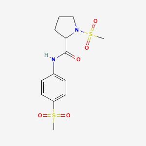 1-(methylsulfonyl)-N-(4-(methylsulfonyl)phenyl)pyrrolidine-2-carboxamide