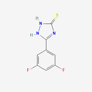 molecular formula C8H5F2N3S B2550994 3-(3,5-二氟苯基)-1H-1,2,4-三唑-5-硫醇 CAS No. 1152714-43-6