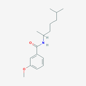 molecular formula C16H25NO2 B255100 N-(1,5-dimethylhexyl)-3-methoxybenzamide 
