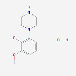 molecular formula C11H16ClFN2O B2551017 1-(2-Fluoro-3-methoxyphenyl)piperazine hydrochloride CAS No. 2172605-22-8
