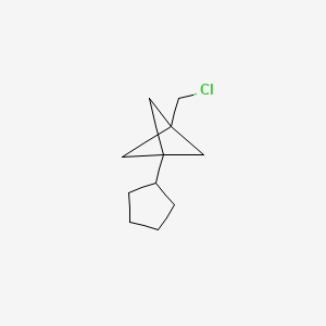 1-(Chloromethyl)-3-cyclopentylbicyclo[1.1.1]pentane