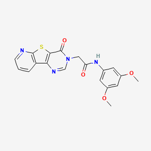 N-(3,5-dimethoxyphenyl)-2-(4-oxopyrido[3',2':4,5]thieno[3,2-d]pyrimidin-3(4H)-yl)acetamide