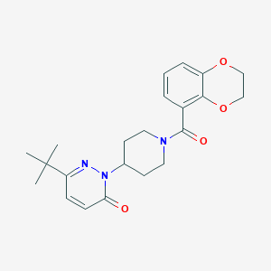 6-Tert-butyl-2-[1-(2,3-dihydro-1,4-benzodioxine-5-carbonyl)piperidin-4-yl]pyridazin-3-one
