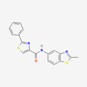 N-(2-methylbenzo[d]thiazol-5-yl)-2-phenylthiazole-4-carboxamide