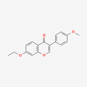 molecular formula C18H16O4 B2551042 7-ethoxy-3-(4-methoxyphenyl)-4H-chromen-4-one CAS No. 76260-67-8