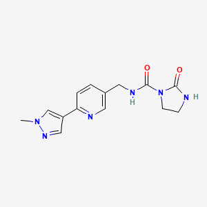 N-((6-(1-methyl-1H-pyrazol-4-yl)pyridin-3-yl)methyl)-2-oxoimidazolidine-1-carboxamide