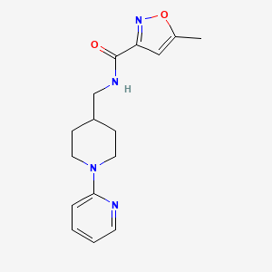 5-methyl-N-((1-(pyridin-2-yl)piperidin-4-yl)methyl)isoxazole-3-carboxamide
