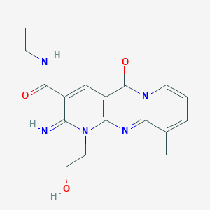 N-ethyl[1-(2-hydroxyethyl)-2-imino-10-methyl-5-oxo(1,6-dihydropyridino[2,3-d]p yridino[1,2-a]pyrimidin-3-yl)]carboxamide