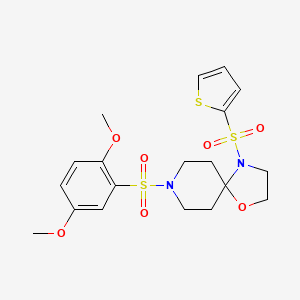 8-((2,5-Dimethoxyphenyl)sulfonyl)-4-(thiophen-2-ylsulfonyl)-1-oxa-4,8-diazaspiro[4.5]decane