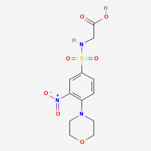 2-[4-(Morpholin-4-yl)-3-nitrobenzenesulfonamido]acetic acid
