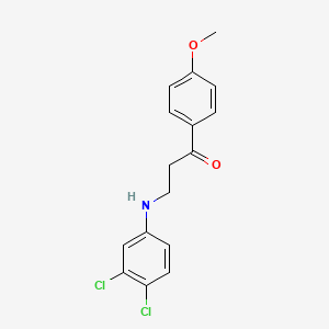 3-(3,4-Dichloroanilino)-1-(4-methoxyphenyl)-1-propanone