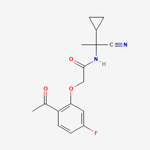 2-(2-acetyl-5-fluorophenoxy)-N-(1-cyano-1-cyclopropylethyl)acetamide