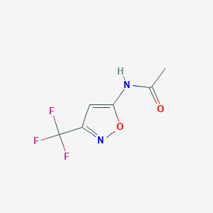 molecular formula C6H5F3N2O2 B2551080 N-[3-(三氟甲基)-1,2-噁唑-5-基]乙酰胺 CAS No. 110235-22-8
