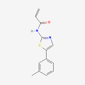 molecular formula C13H12N2OS B2551091 N-[5-(3-Methylphenyl)-1,3-thiazol-2-yl]prop-2-enamide CAS No. 2305455-94-9