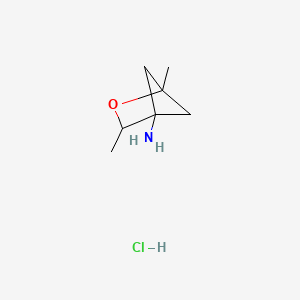 molecular formula C7H14ClNO B2551096 1,3-二甲基-2-氧杂双环[2.1.1]己烷-4-胺盐酸盐 CAS No. 2248268-09-7