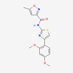 N-(4-(2,4-dimethoxyphenyl)thiazol-2-yl)-5-methylisoxazole-3-carboxamide