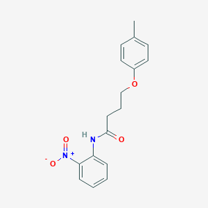 molecular formula C17H18N2O4 B255112 4-(4-methylphenoxy)-N-(2-nitrophenyl)butanamide 