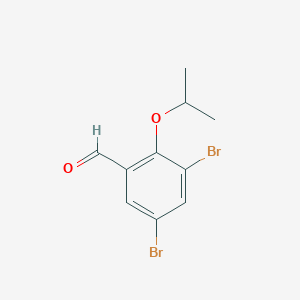 molecular formula C10H10Br2O2 B2551121 3,5-Dibromo-2-isopropoxybenzaldehyde CAS No. 832673-99-1