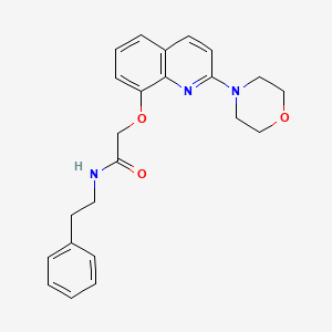 2-((2-morpholinoquinolin-8-yl)oxy)-N-phenethylacetamide