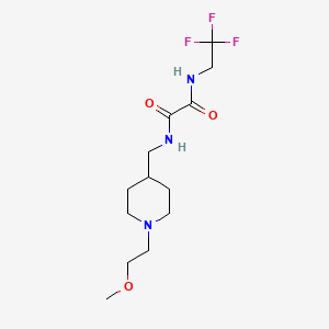 N1-((1-(2-methoxyethyl)piperidin-4-yl)methyl)-N2-(2,2,2-trifluoroethyl)oxalamide
