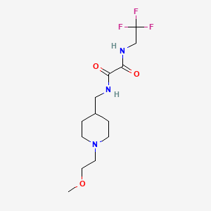 N'-{[1-(2-methoxyethyl)piperidin-4-yl]methyl}-N-(2,2,2-trifluoroethyl)ethanediamide