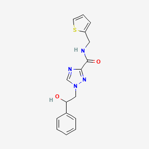 1-(2-hydroxy-2-phenylethyl)-N-(2-thienylmethyl)-1H-1,2,4-triazole-3-carboxamide