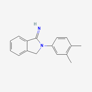 molecular formula C16H16N2 B2551141 2-(3,4-二甲苯基)-3H-异吲哚-1-亚胺 CAS No. 901273-46-9