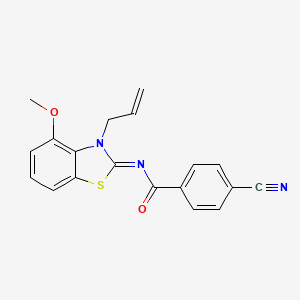 (Z)-N-(3-allyl-4-methoxybenzo[d]thiazol-2(3H)-ylidene)-4-cyanobenzamide