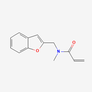 molecular formula C13H13NO2 B2551151 N-(1-benzofuran-2-ylmethyl)-N-methylprop-2-enamide CAS No. 2193937-96-9