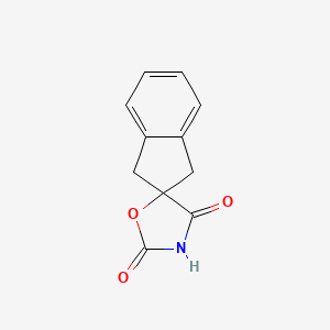 molecular formula C11H9NO3 B2551173 1,3-dihydro-2'H,4'H-spiro[indene-2,5'-[1,3]oxazolidine]-2',4'-dione CAS No. 67851-71-2