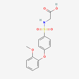 ((4-(2-Methoxyphenoxy)phenyl)sulfonyl)glycine