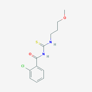 molecular formula C12H15ClN2O2S B255119 N-(2-chlorobenzoyl)-N'-(3-methoxypropyl)thiourea 