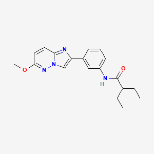 2-ethyl-N-(3-(6-methoxyimidazo[1,2-b]pyridazin-2-yl)phenyl)butanamide