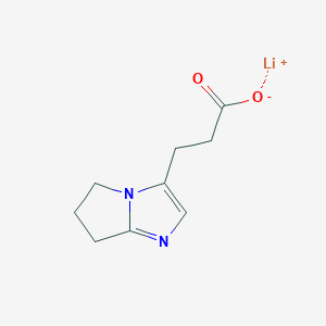 Lithium;3-(6,7-dihydro-5H-pyrrolo[1,2-a]imidazol-3-yl)propanoate