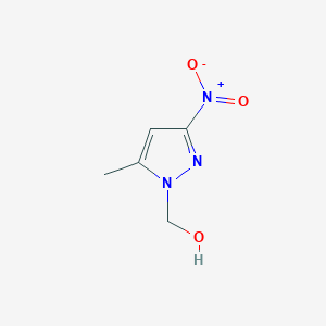 molecular formula C5H7N3O3 B2551217 (5-methyl-3-nitro-1H-pyrazol-1-yl)methanol CAS No. 956438-51-0