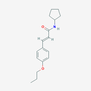 molecular formula C17H23NO2 B255122 (E)-N-cyclopentyl-3-(4-propoxyphenyl)prop-2-enamide 