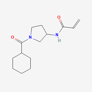 N-[1-(Cyclohexanecarbonyl)pyrrolidin-3-yl]prop-2-enamide